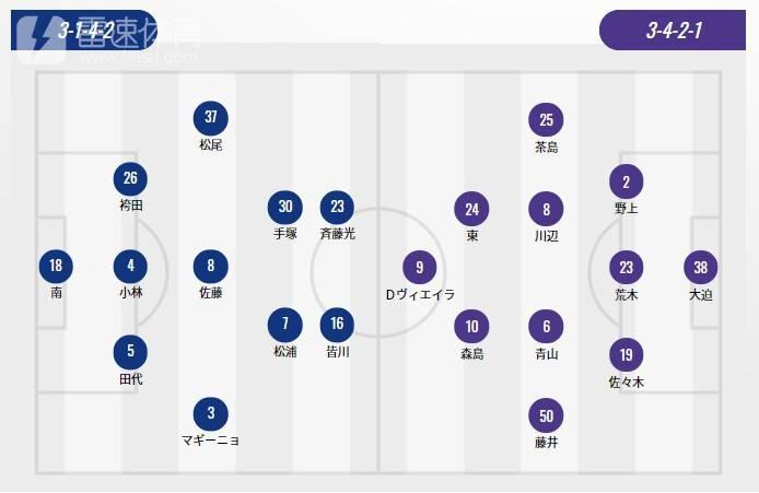 横滨FCVS广岛三箭首发